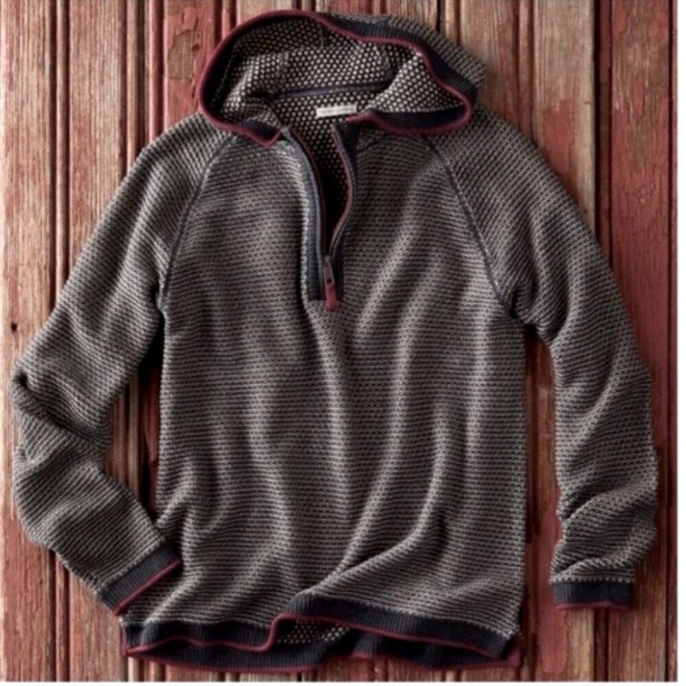 Carbon 2 Cobalt Oslo Hoodie Pullover Sweater Men's Medium 1/2 Zip Gorpcore